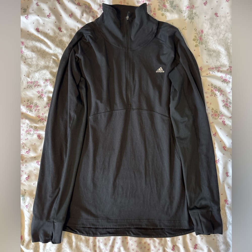 Adidas Black Long Sleeve Zip Jacket